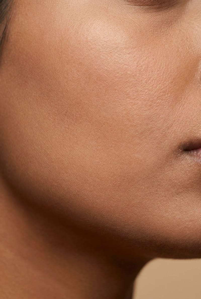 Illustration of dry skin — flaking and dehydrated texture